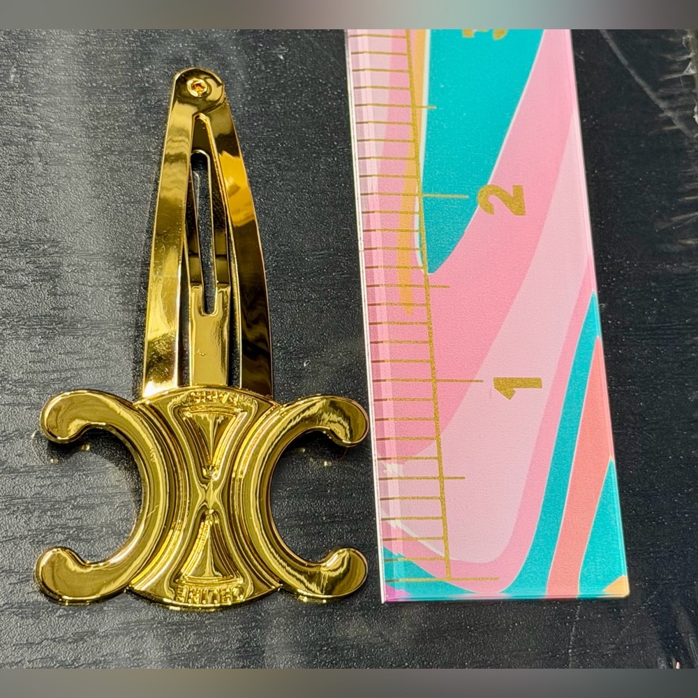 Gold Hair Clips - Picture 6 of 7